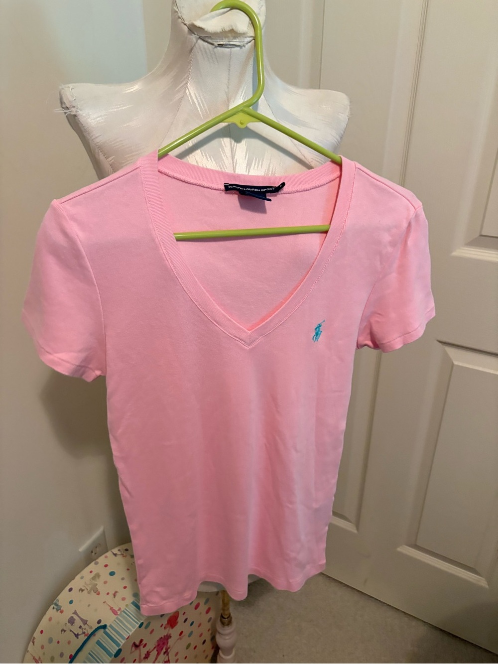 Ralph Lauren Sport Pink V-Neck Shirt - Women's size L $98